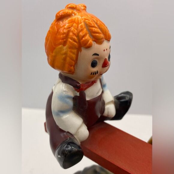 Vintage Raggedy Ann & Andy Musical Figurine — Wind-Up - Picture 8 of 9